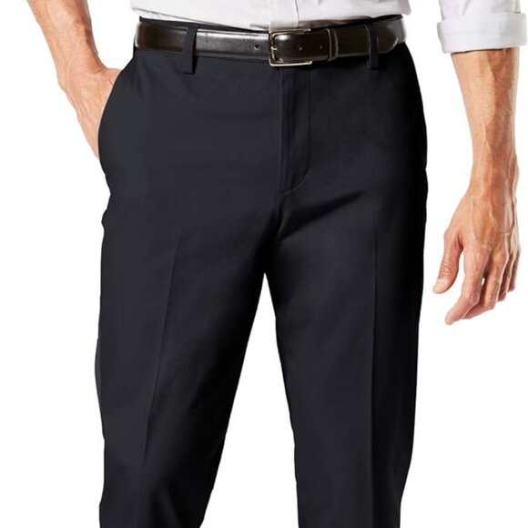 Brand New Dockers Men's Classic Fit Signature Lux Cotton Stretch Dark Gray 36x32 - Picture 1 of 4